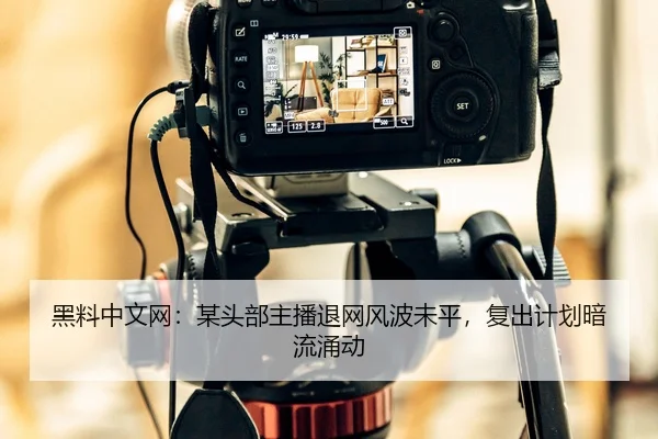黑料中文网：某头部主播退网风波未平，复出计划暗流涌动